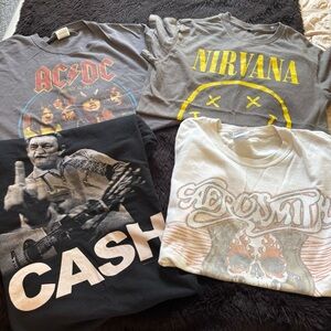 Vintage Graphic Band T-Shirt Bundle